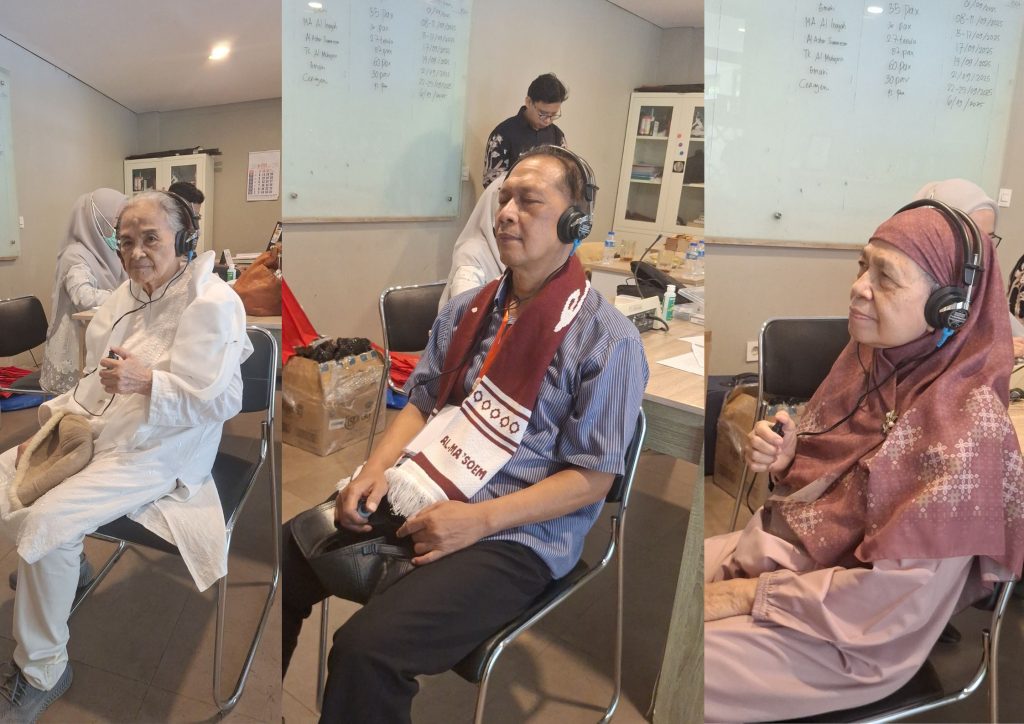Screening Pendengaran di Pesantren Lansia Al Masoem
